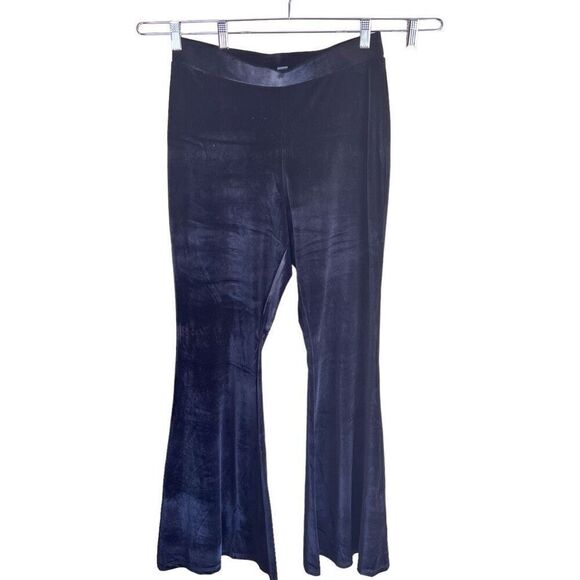SBetro Womens Velour Pull On Elastic Waist Wide Leg Pant Size XL Career Work Wea - Picture 1 of 11